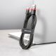 17. BASEUS CAFULE CABLE 2A 2M (ROT-SCHWARZ)