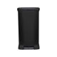Curver 69073 50l Metall-Abfalleimer mit Pedal, schwarz