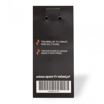 3. Sportrebel Skate Stahl Schlüsselanhänger SILBER