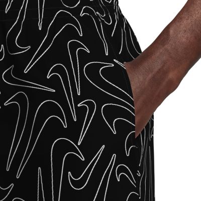 5. Nike Breaker Tossed Swoos 5" Volley-Badeshorts schwarz NESSG572 001