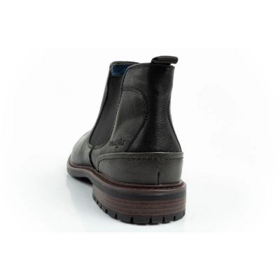 5. Wrangler Randy Herren Schuhe Chelsea Boots elegant modisch Slip-On Schwarz