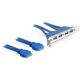 DeLOCK 2 x USB 3.0 19-polig - 4 x USB 3.0-A