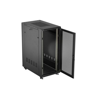 4. LANBERG Standschrank 19" 27U 600x1000 Schwarz