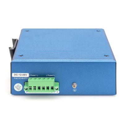 4. Industrieller Gigabit-Ethernet-PoE-Switch mit 8+4 Ports, 8x GE RJ45- und 2 SFP+-Ports, PoE