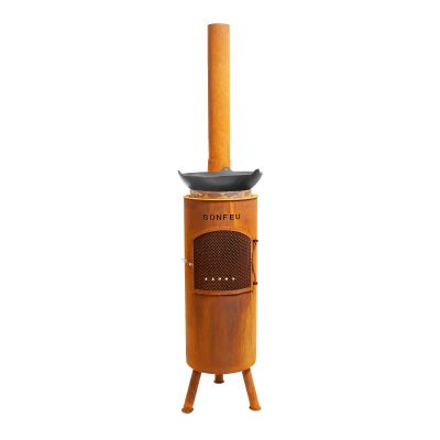 22. BF Bongiano LP rostiger Gartenkamin
