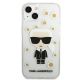 3. Karl Lagerfeld Flower Ikonik Karl Case für iPhone 13 mini - Transparent