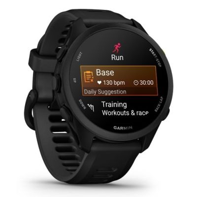 6. Garmin Forerunner 70 43mm Schwarze Uhr
