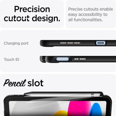 9. Spigen RUGGED ARMOR IPAD 10.9 2022 MATTSCHWARZ