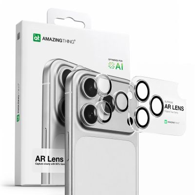 7. AmazingThing Linsenglas für iPhone 17 Pro / Pro Max mit schwarzem Aluminiumrahmen