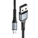 3. 3mk Hyper Cable N-SERIES USB-A / MicroUSB 1m 5V/2,4A 12W / schwarz