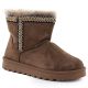 Potocki Damen-Schneestiefel aus braunem Wildleder 06303
