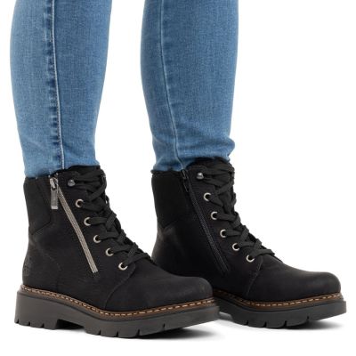 5. Bequeme Damen-Trekkingschuhe in Schwarz Rieker 76720-00