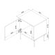 9. INSERTO Nachttisch, 2 Stück, 50 x 40 x 61,5 mm, schwarz + LED