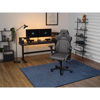 6. Corsair TC500 LUXE Gaming-Stuhl, gepolsterter Sitz, Schwarz