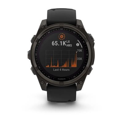 6. Garmin Fenix 8 Solar Saphir Titan Carbon Grau Uhr
