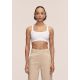3. CASALL Damen Sporttop mit definiertem Rippstrick, Weiß