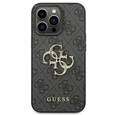 3. Guess 4G Big Metal Logo Case für iPhone 14 Pro Max - Grau
