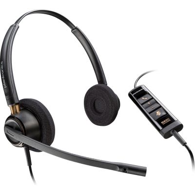 4. POLY EncorePro 525 Stereo-Headset mit Microsoft Teams-Zertifizierung und USB-A-Anschluss