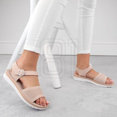 18. Sergio Leone W SK53N Pumps mit Absatz und Plateau beige
