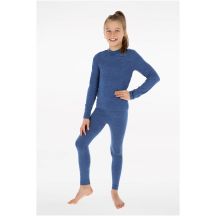 VIKING Flam Kinder-Set Merino-Unterwäsche blau 116/128