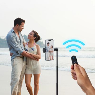 18. Selfie-Stick Wozinsky WRZP1 mit automatisch ausfahrbaren Beinen, Stativfunktion, 1,7m - schwarz