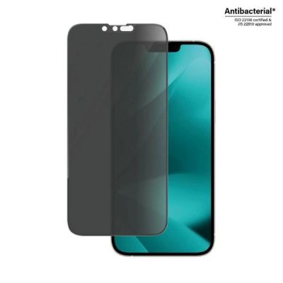 3. PanzerGlass Ultra-Wide Fit Antibakterieller Sichtschutz aus gehärtetem Glas für iPhone 14 Plus/13 Pro Max