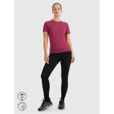 8. Damen-Trekking-T-Shirt aus Merinowolle 4F 4FWAW25TFTSF1527-53S