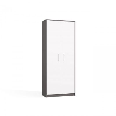 12. Geschlossenes Regal Oliv 2D Anthrazit/Weiß Set