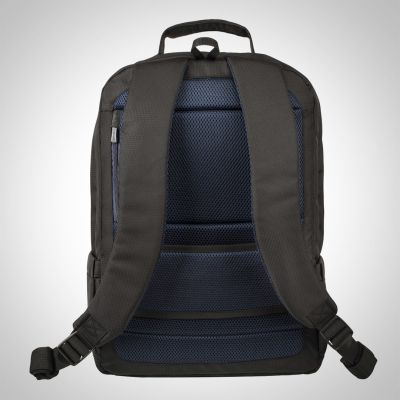 3. RIVACASE Laptop-Rucksack 17,3" Tegel, Schwarz, 23 l, wasserdichtes Material, Fächer für Tablet 10,1", Smartphone, Dokumente, Zubehör