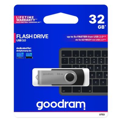 5. GoodRam Twister UTS3-0320K0R11 (32 GB; USB 3.0; schwarz)
