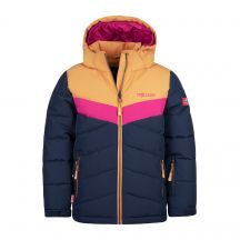 Trollkids Mädchen Gryllefjord Jacket isolierte Winterjacke mit Kapuze, Marineblau (461-165)