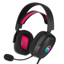 GAMIAC HS71 Kabelgebundenes Gaming-Headset mit Kopfbügel, USB Typ-C, Schwarz