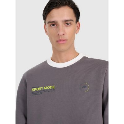 5. Herren-Sweatshirt ohne Reißverschluss, ohne Kapuze, 4F 4FRAW25TSWSM2457-23S