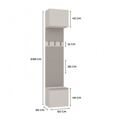 15. WARDROBE HAGUE III 2SZ1W KASCHMIR
