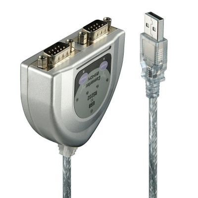 Lindy 42889 Parallelkabel Silber 0,6 m USB Typ-A DB-9