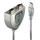 Lindy 42889 Parallelkabel Silber 0,6 m USB Typ-A DB-9