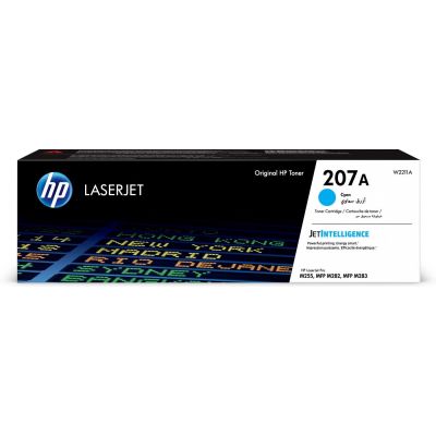4. HP Toner Cyan HP 207A, HP207A=W2211A, 1250 Seiten