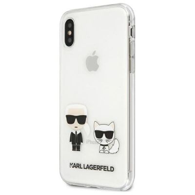 2. Karl Lagerfeld Karl & Choupette iPhone Xs Max Hülle - Transparent