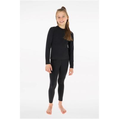VIKING Flam Kids Set Merino Kinderunterwäsche dunkelgrau 116/128