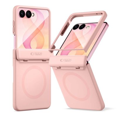 Tech-Protect Kevlar Aura MagSafe Hülle für Samsung Galaxy Z Flip 8 - Pink