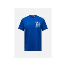 PEAK PERFORMANCE M Explore Graphic Tee Herren-T-Shirt Blau