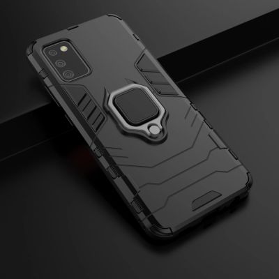 7. Ring Armor Tough Hybrid Case Cover + Magnethalterung für Samsung Galaxy A03s (166,5) schwarz