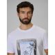 3. Herren-T-Shirt mit Aufdruck, regulär, Größe 4F 4FWSS26TTSHM3034-10S