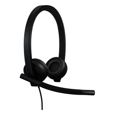 2. Logitech H570E Kabelgebundenes Headset mit Kopfbügel, Büro/Callcenter, USB Typ-C, Schwarz