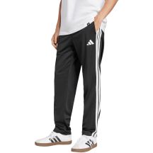 adidas Herren-Trikothose mit 3 Streifen, normaler Passform und offenem Saum, Schwarz, JI8802
