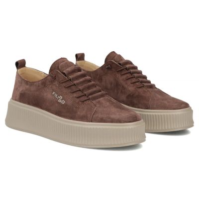 4. Braune Damen-Sneaker aus Wildleder, Modell Filippo DP8343