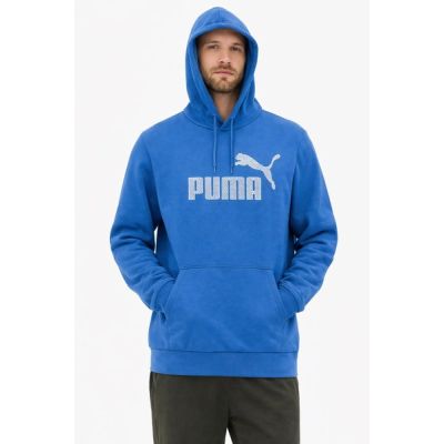 2. Puma Herren-Hoodie aus blauer Baumwolle mit Känguru-Motiv