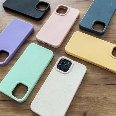 7. Eco Case Hülle für iPhone 12 Pro Max Silikonhülle Handyhülle Gelb