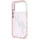7. Karl Lagerfeld IML Big Signature Resin Metal Frame Case für iPhone 18 Pro Max / 17 Pro Max - Pink