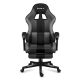 23. Huzaro Force 4.7 Gaming-Stuhl aus grauem Netzgewebe